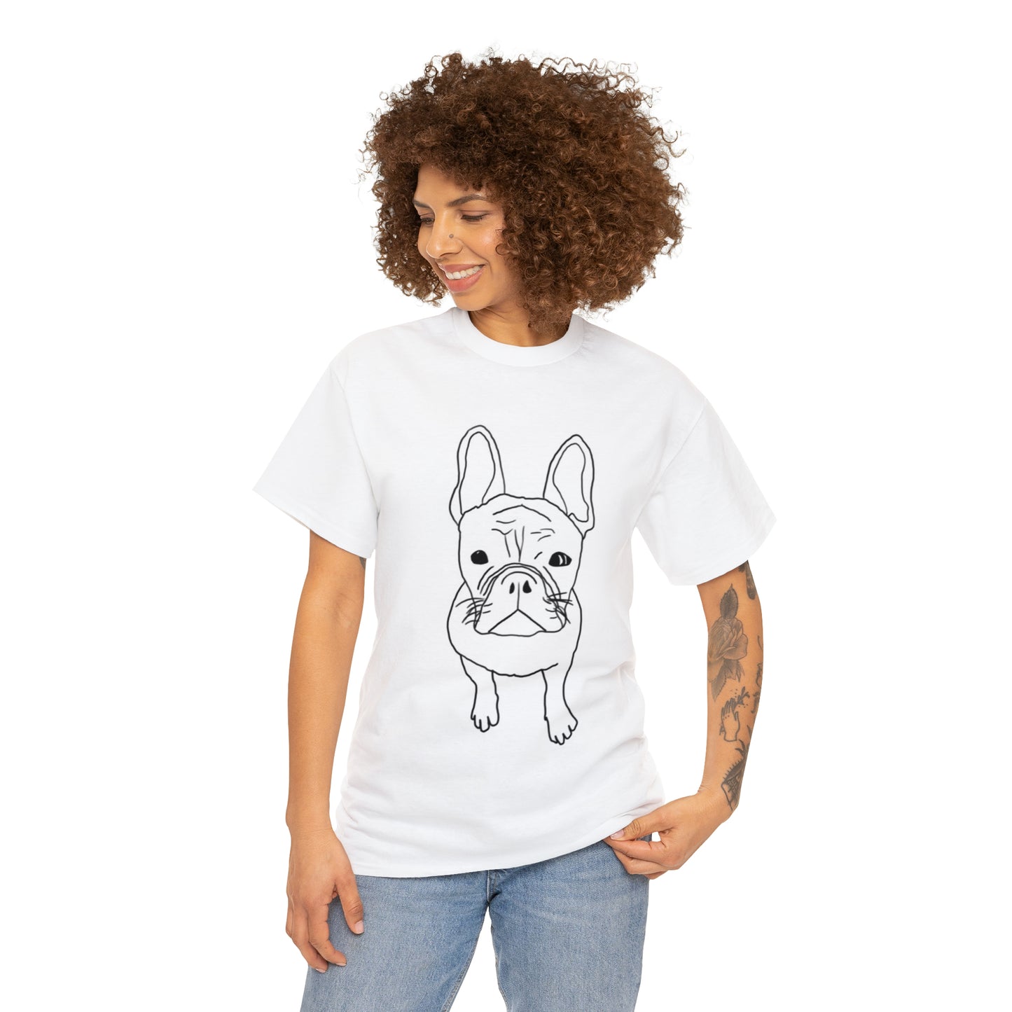 French Bulldog Line Drawing T-shirt