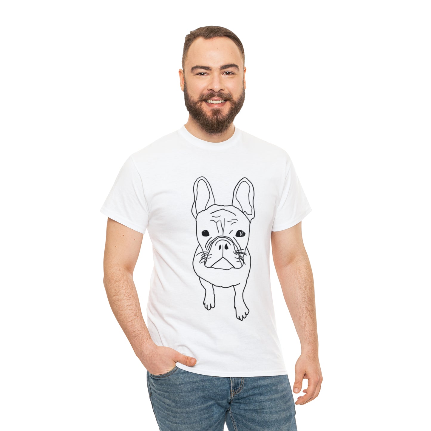 French Bulldog Line Drawing T-shirt