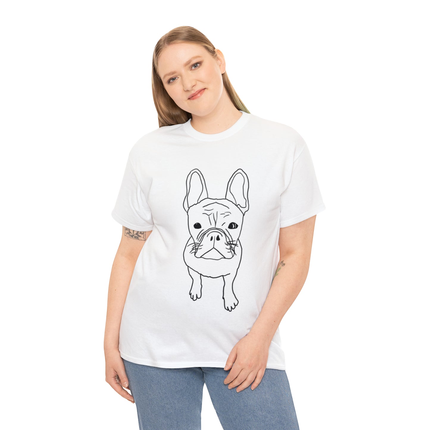 French Bulldog Line Drawing T-shirt