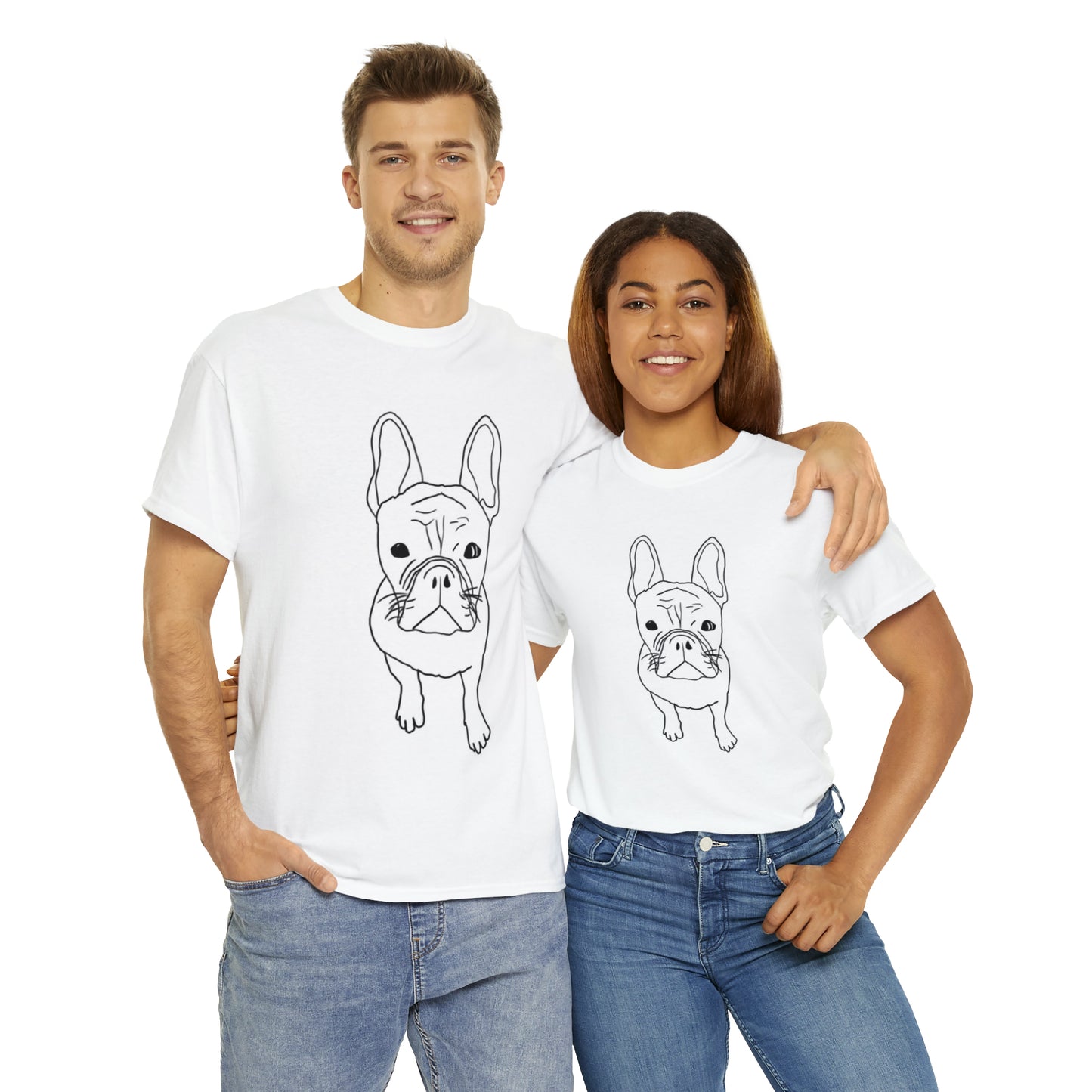 French Bulldog Line Drawing T-shirt
