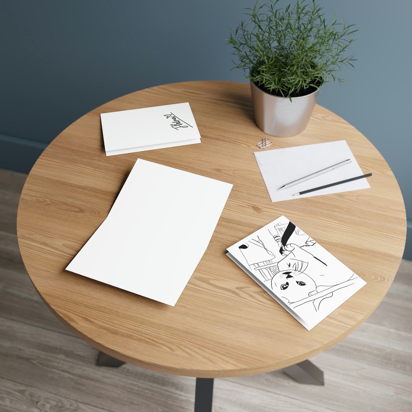 Hiding Cat | Greeting Card