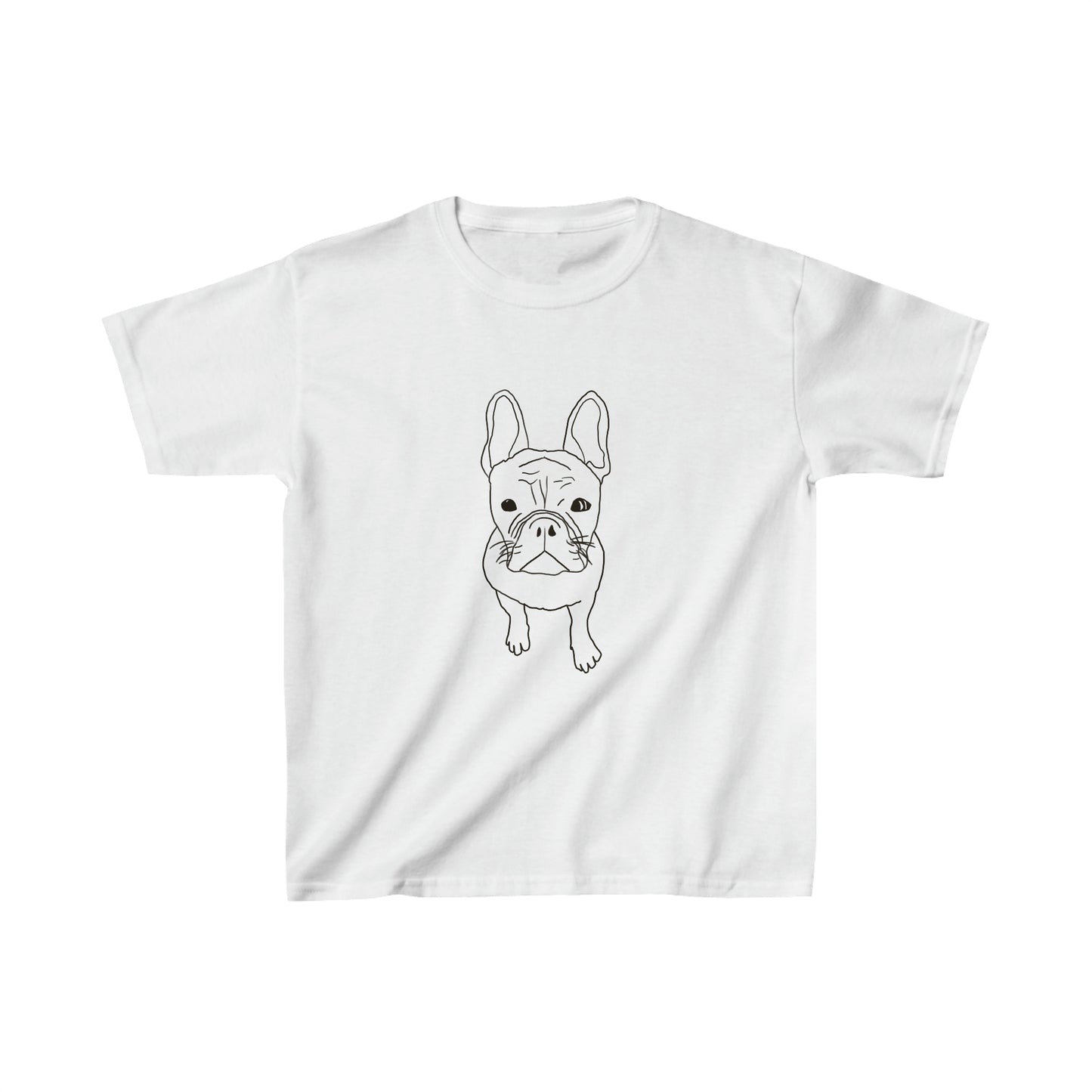 French Bulldog Line Drawing Kids T-shirt